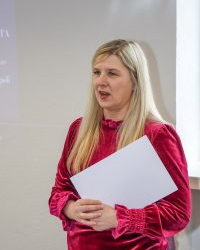 Izstādes "Restairācijas stāsti" atklāšana Amatu mājā