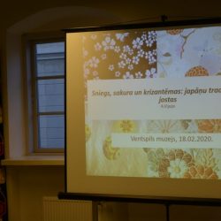 Japāņu jostu izstādes atklāšana un vēstures otrdiena