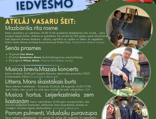 Muzejs iedvesmo un  gaida ciemos vasarā!
